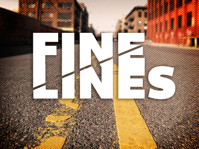 Sermon Series Concept for Church fine line lines road type treatment typography