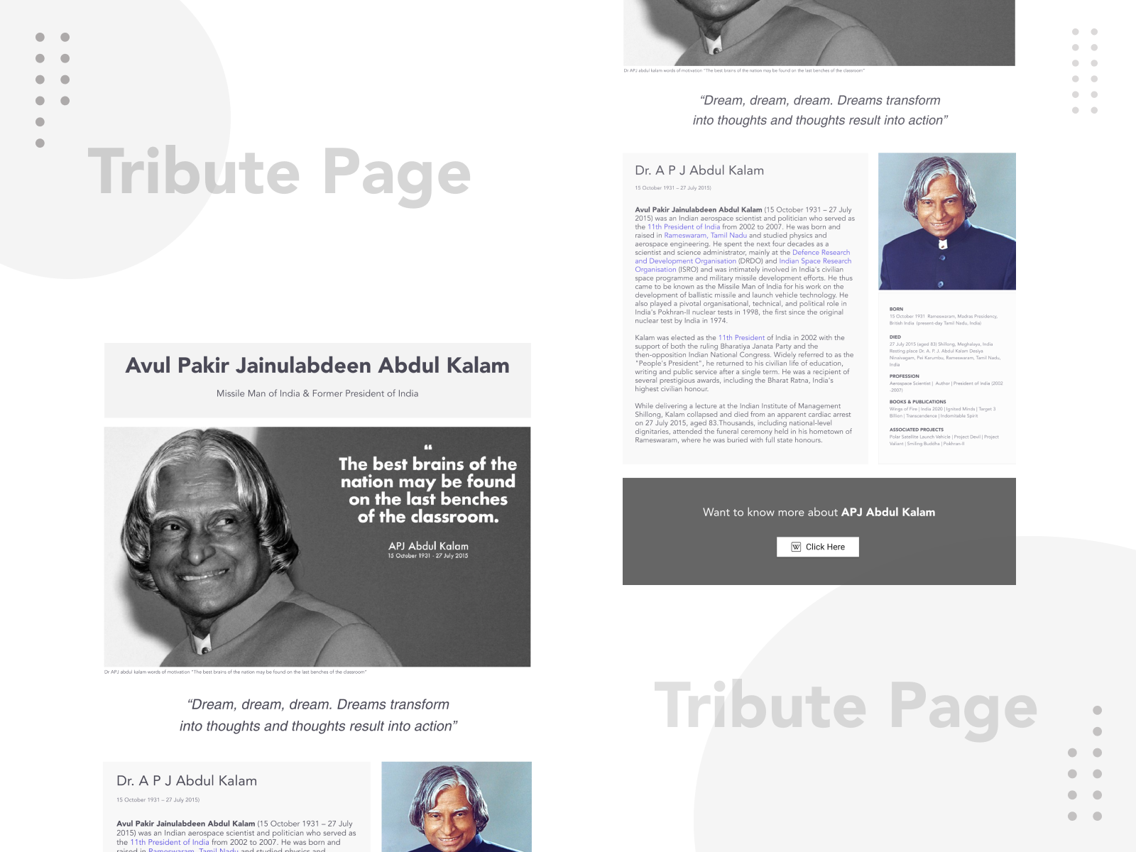 Tribute-Page