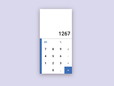 Calculator App calculator dailyui dailyui 004 dailyuichallange design