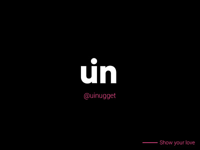 @uinugget Branding brand branding branding design design flat minimal type typography ui uinugget ux web