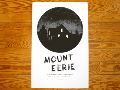 Mount Eerie Print autumn black goth grey jp boneyard mount eerie nicholas krgovich noir screen print texture