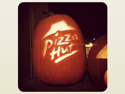 Happy Halloween from JP Boneyard and Pizza Hüt! halloween jp boneyard pumpkin pumpkin carving so much pizza
