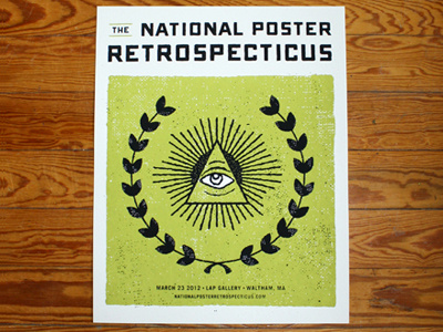 National Poster Retrospecticus Poster (two color print)