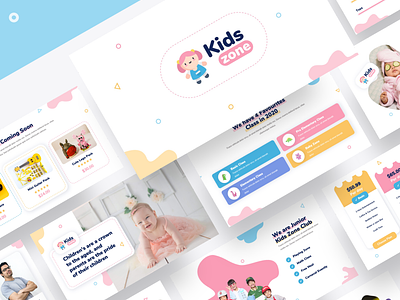 Kids Zone – Kids & Baby Powerpoint Template baby boy care child childhood children classroom color colorful cute daycare education elementary fun game girl kid kids kindergarten learning
