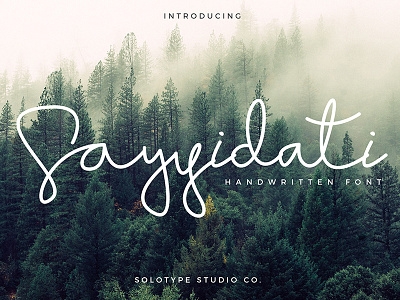 Sayyidati Script Font designer font font font creator handwritten script font