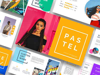 Pastel Pop Art & Graffiti Powerpoint Template