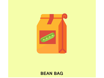 Bean Bag concept creative design flat icon illustration illustrator vector vector artwork