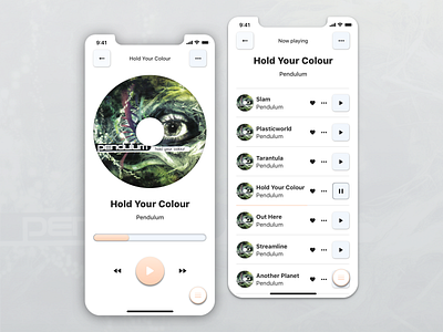 iOS Music Player: Pendulum Edition!