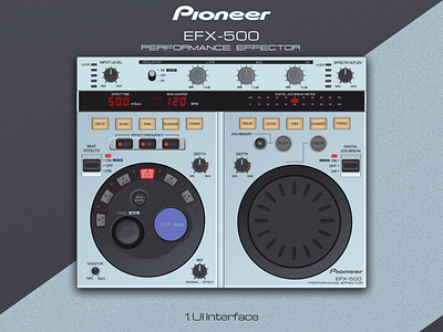 Pioneer EFX-500 plug-in for Logic X and App for iPad animation app audio audio app audio player branding design flat graphical gui icon identity illustration knob logo music typography ux vector web