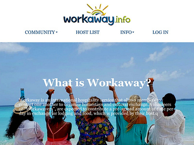 Workaway Presentation Website and App (for iOS)