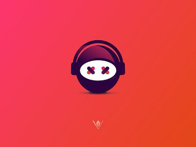 Personal Avatar avatar badge colors georgia headphones illustration logo music ninja ui ux vector