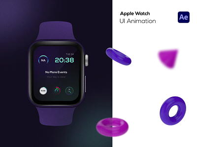 Apple Watch - UI Animation animation apple watch motion graphics ui