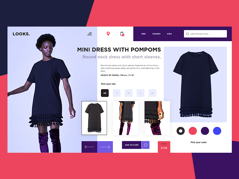 Looks - Fashion looks store by Giorgi Makatsaria on Dribbble