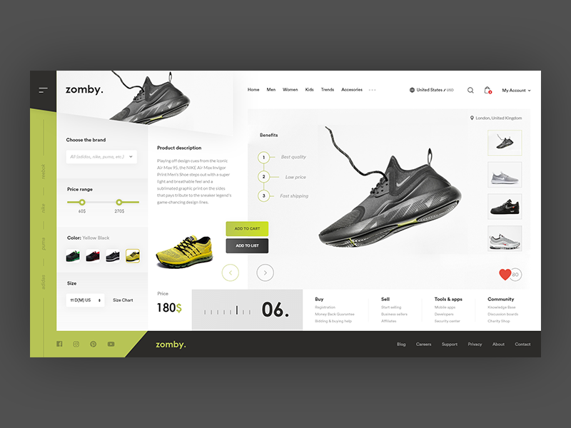 sports shoes website