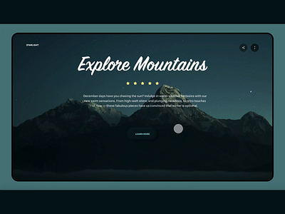 Mountain Tours - For FHD Desktops! dribbble giomak travel ui ui design ux web deisgn website
