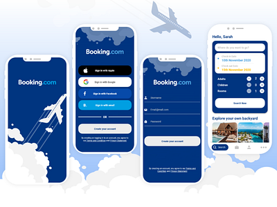 Booking App app booking mobile mobile ui redesign