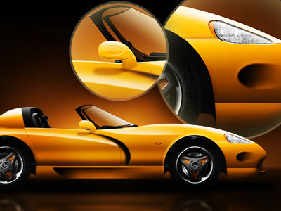 Car car design detail detailed photoshop sport sports yellow