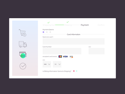 Daily UI - #002 credit card checkout daily ui