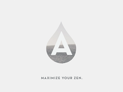 Aquamate Branding Collateral brand branding graphic design neutraface neutral zen
