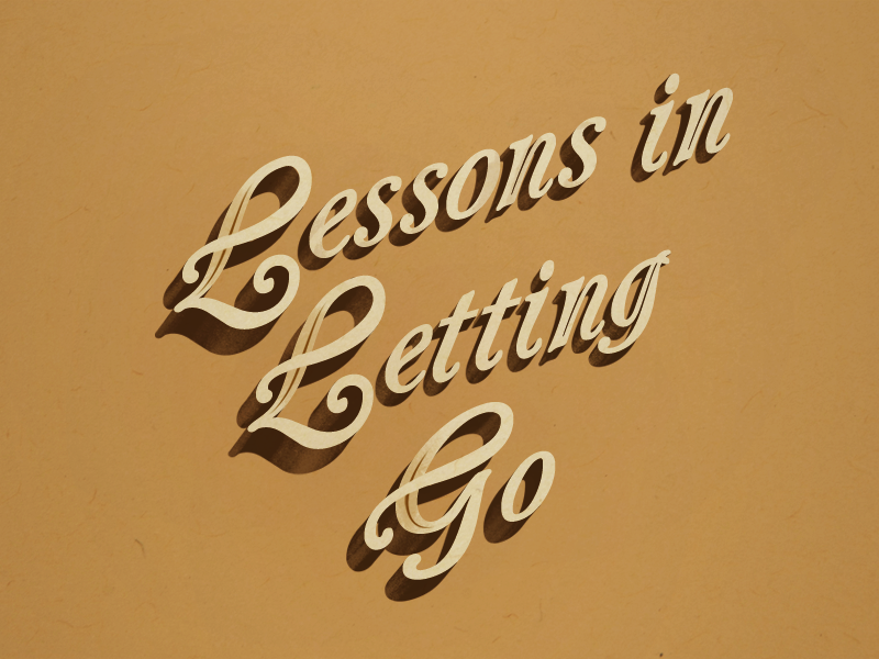Lessons in Letting Go type illustration typography type book cover design book cover