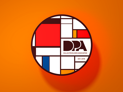 DPA Sticker : Mondrian branding mondrian print design sticker