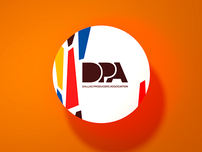 DPA Sticker : The Wedge branding midcentury print design retro sticker