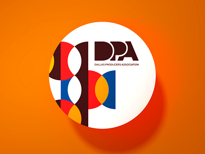DPA Sticker : Circles branding print design retro sticker