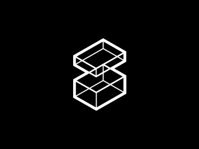 Shoeboxx box branding geometric logo vector