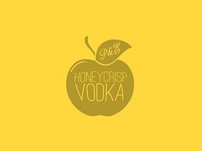 Honeycrisp Vodka apples graphic label