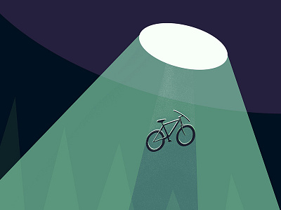 bike thief aliens bikes design graphic illustration tractorbeam