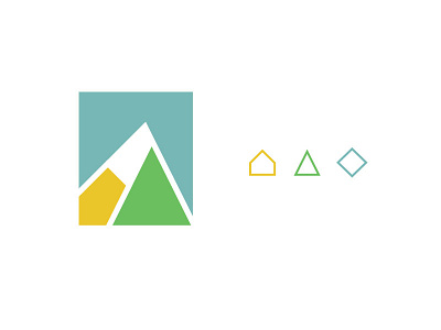 Oic Logo 01 cabins geometry logo mountain tree