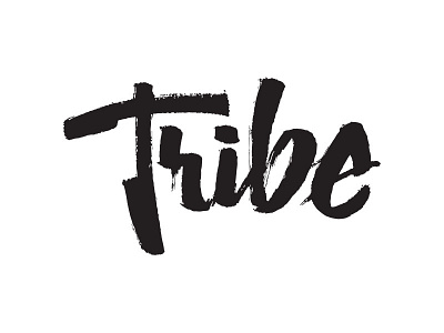 Tribe font hand drawn script tribe type