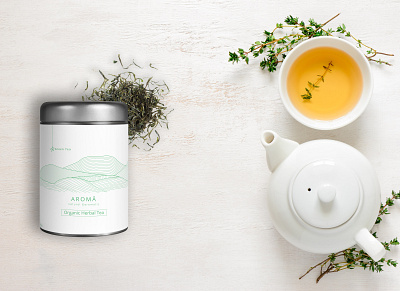Aroma Tea advertise branding minimal packaging packaging design tea branding tea packaging