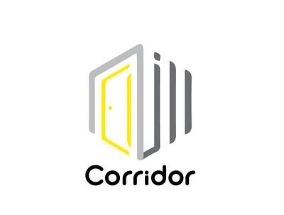 Corridor branding branding design corridor design illustrator logo logo design minimal