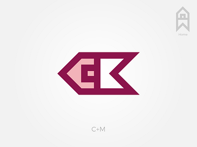 C+M Home Concept branding cm logo home house illustration logo logo design