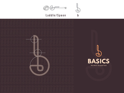 Basics Utensils Concept Logo b logo illustration logo logo concept logo design logo mark utensils logo vector