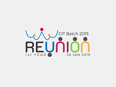 CIT Reunion 2015 collage logo collage reunion colourful logo reunion reunion logo