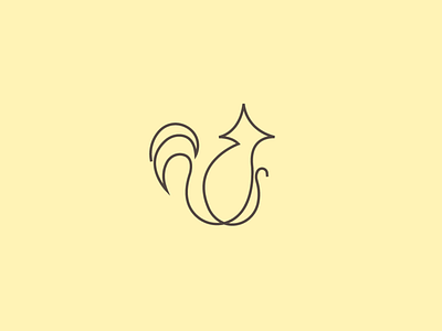 Squrriel animal illustration illustrator logo mammal vector