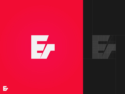 ER Logo grid illustration illustrator logo logo grid vector