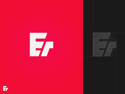 ER Logo Version 2 efr logo illustration illustrator logo logo grid