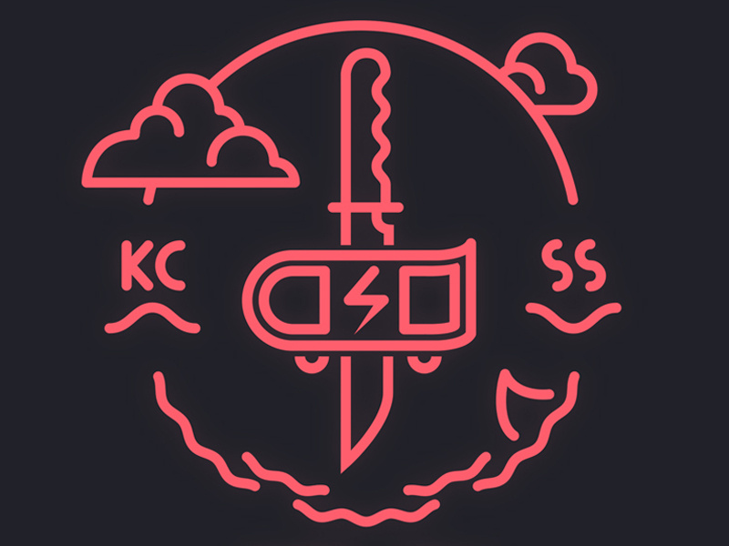 Knife City Skateboard Squad screenprint apparel t-shirt skateboard logo
