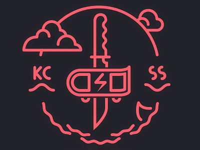 Knife City Skateboard Squad apparel logo screenprint skateboard t shirt