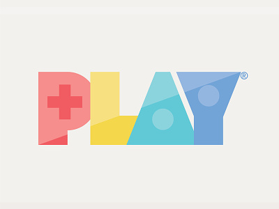 PLAY charity kids logo type video game