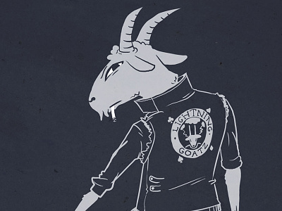 Lightning Goatz black cigarette fight gang goat grayscale jacket