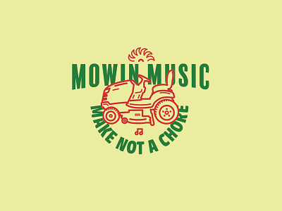 Mowin Music mark branding design icon illustration illustrator lettering logo minimal type vector