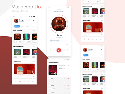 Music app Redesign Challenge | Daily Ui branding clean graphic graphic design music app simple ui ui design uidesign uiux ux