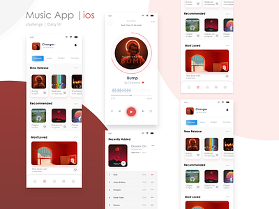 Music app Redesign Challenge | Daily Ui