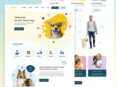 pup-hub - Pet care landing page