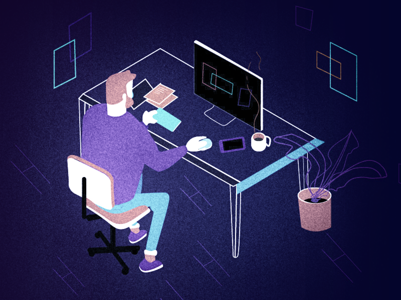 Noise texture isometric view by Bharath Kumar on Dribbble