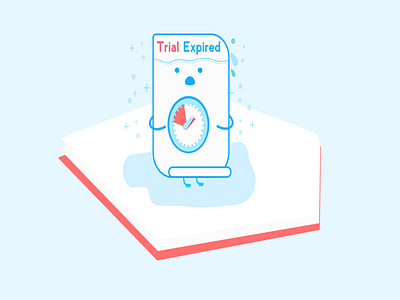 Trial Expired clean design graphic graphic design illustration onboard simple ui ux